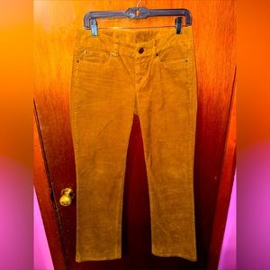 J. Crew Womens Fabulous Fit Brown Corduroy Pants Size 28R Y2K